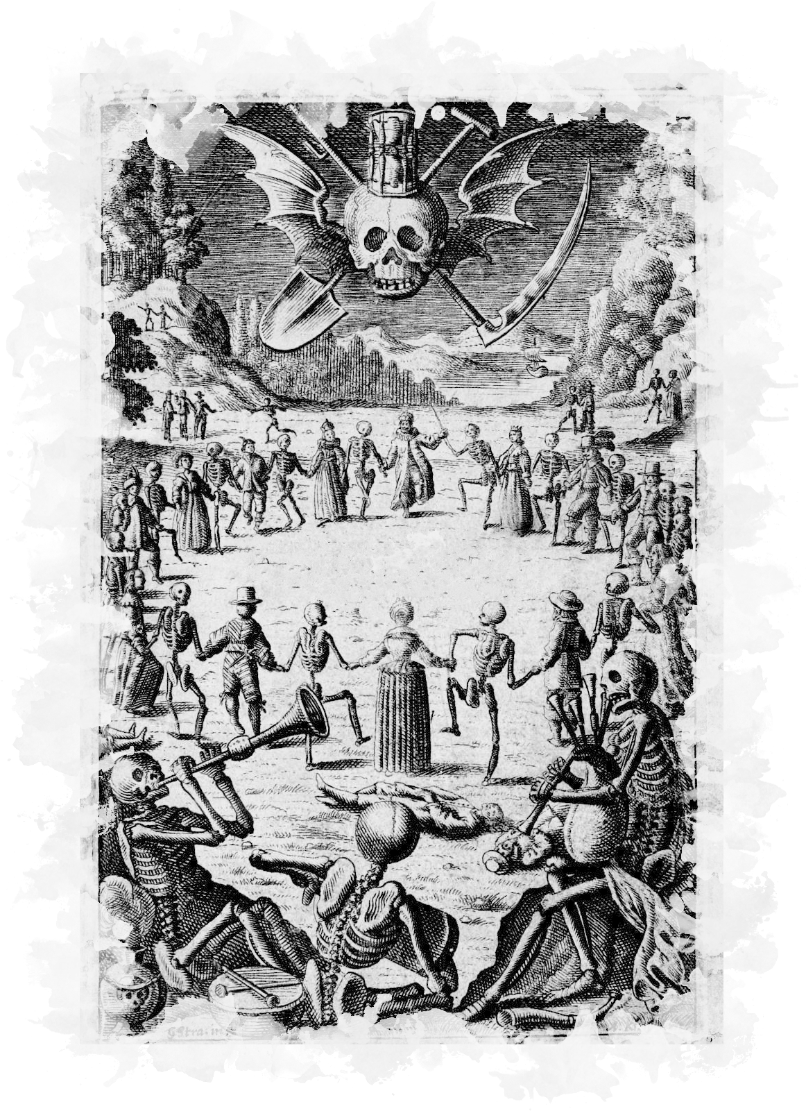 Once All The Settlement's Inhabitants Have Either Died - Frontispice Pour Johan Vogel Icones Mortis 1648 (1180x1770), Png Download