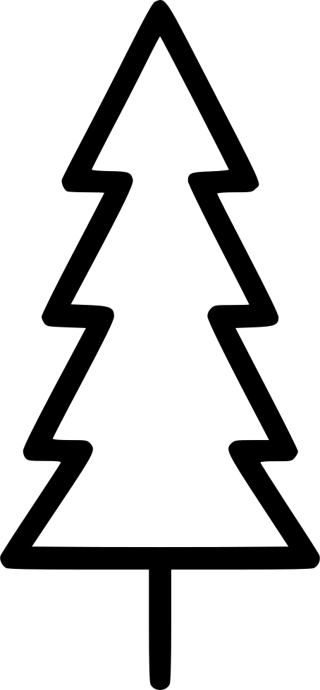 Small Pine Christmas Tree - Christmas Card Design Office (454x980), Png Download