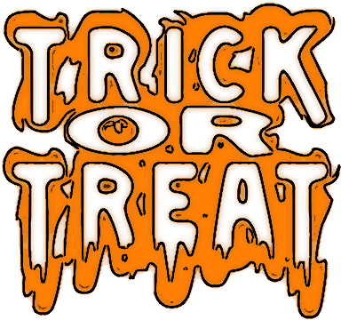 Clipart Stock Trick Png Image Mart - Trick Or Treat Png (407x373), Png Download