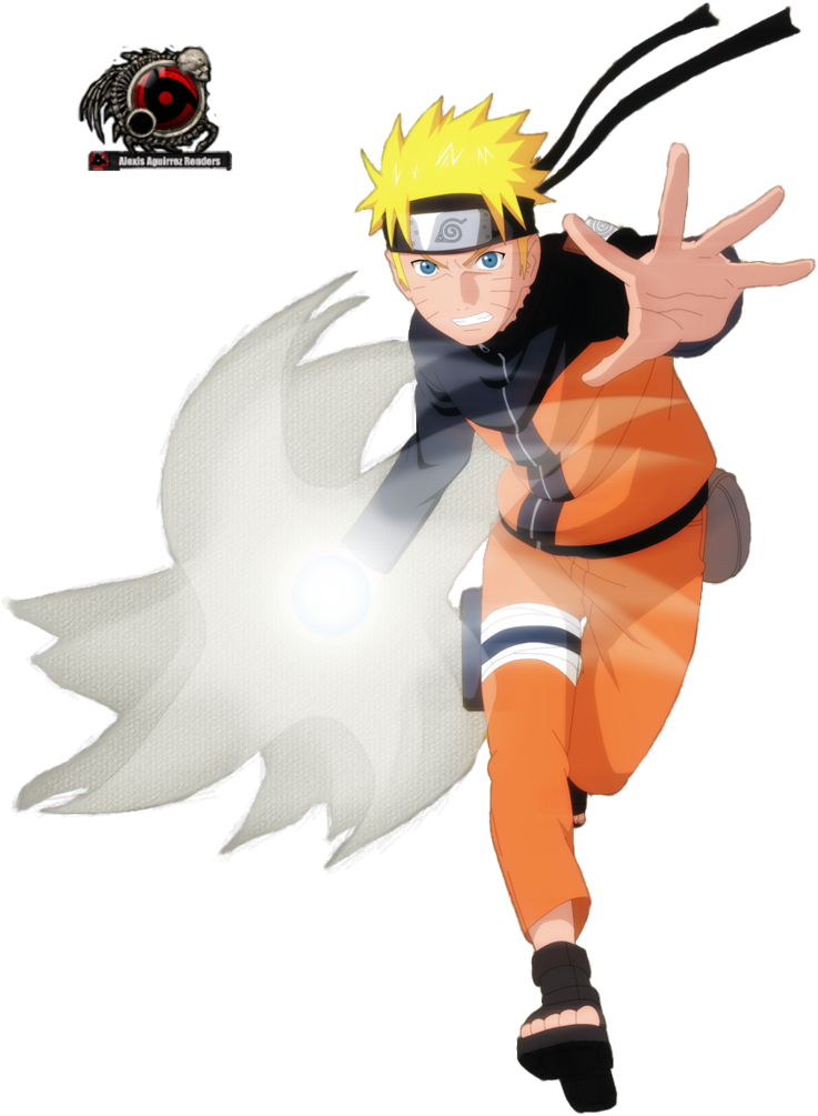 Naruto Uzumaki Rasen Shuriken Render By Alexisaguirrez - Naruto Shippuden Naruto Rasen Shuriken (764x1046), Png Download
