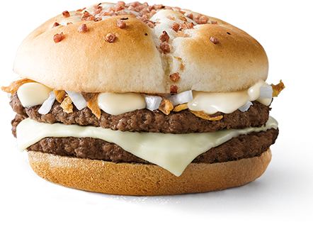 Double Cheese & Onions - Double Cheese And Onion Mcdonald's (477x366), Png Download