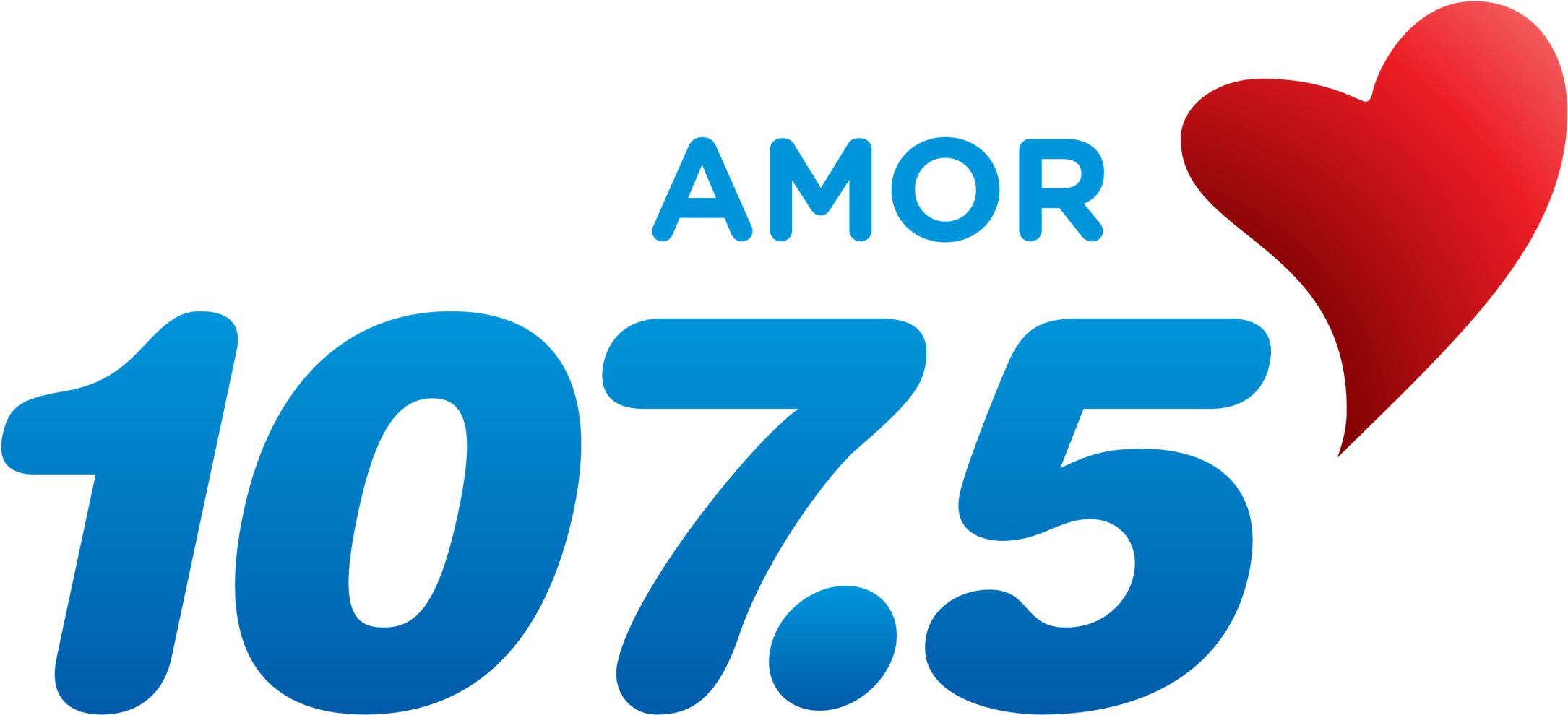Wamr Amor - 107.5 Fm (2190x1009), Png Download