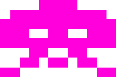 Aka, Large Invader - Space Invaders Pixel Grid (400x400), Png Download
