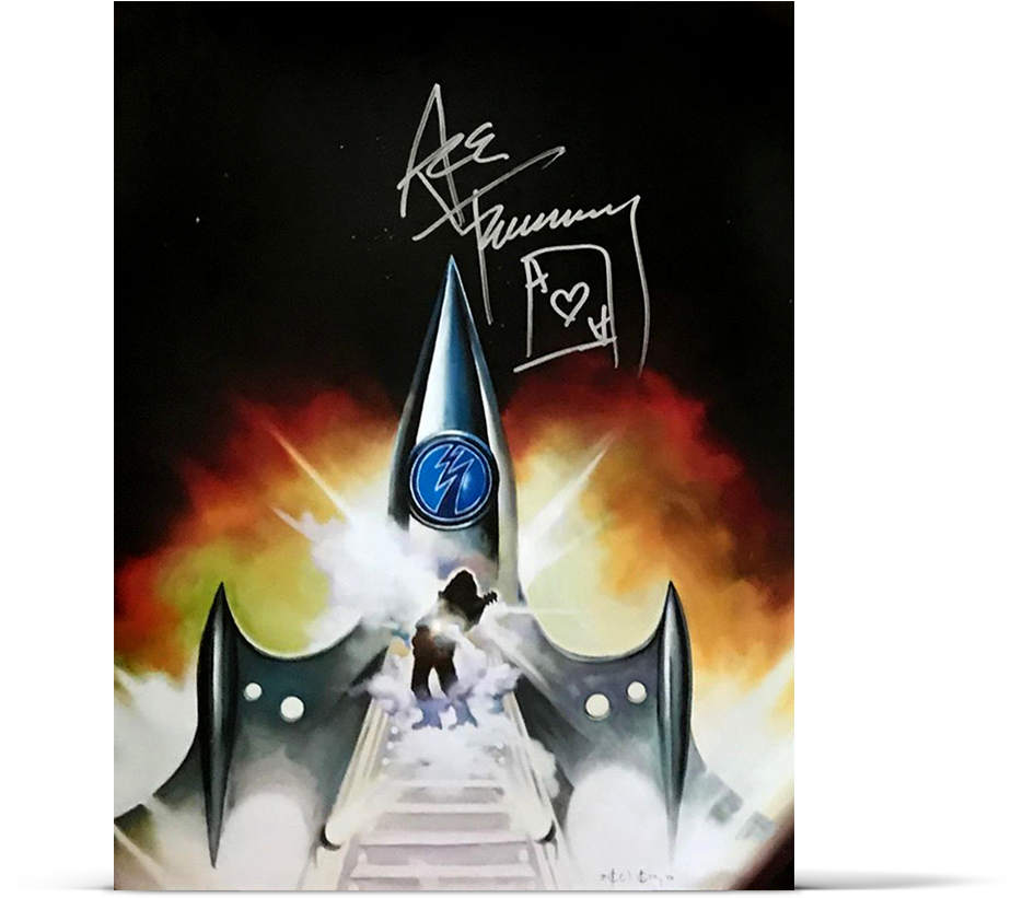 'space Invader' Lithograph - Ace Frehley Space Invader (1279x987), Png Download