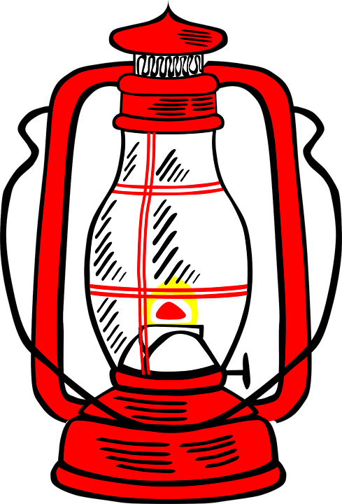 Red Hurricane Lamp Clip Art At Clker - Lamp Clip Art (408x600), Png Download