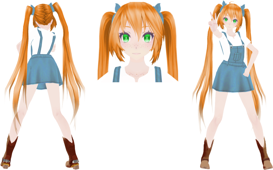 Mmd Tda Country Girl Miku Dl By Kittynekkyo-d98errh - Mikumikudance (1140x700), Png Download