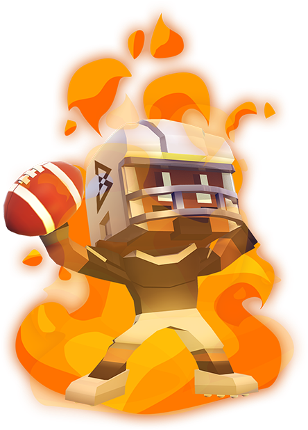 Marshawn Lynch Blocky Football Messages Sticker-1 - Marshawn Lynch Blocky Football (618x618), Png Download