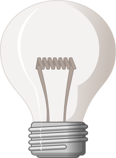 Light Bulb Clip Art (400x545), Png Download