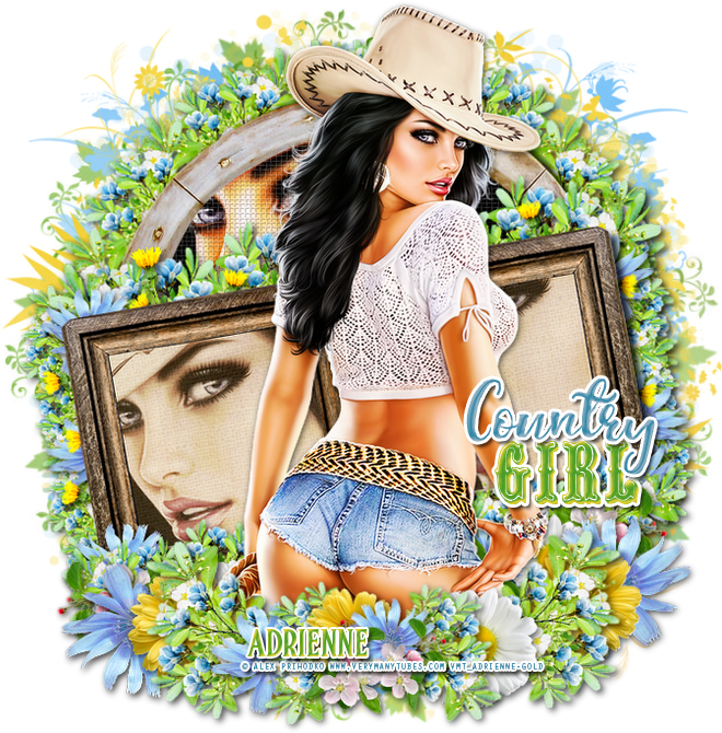 Annie/country Girl Spring - Girl (700x700), Png Download