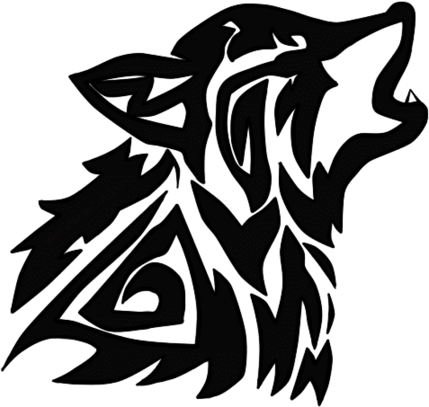 Wolf Tribal Drawing At Getdrawings - Png Download (500x500), Png Download