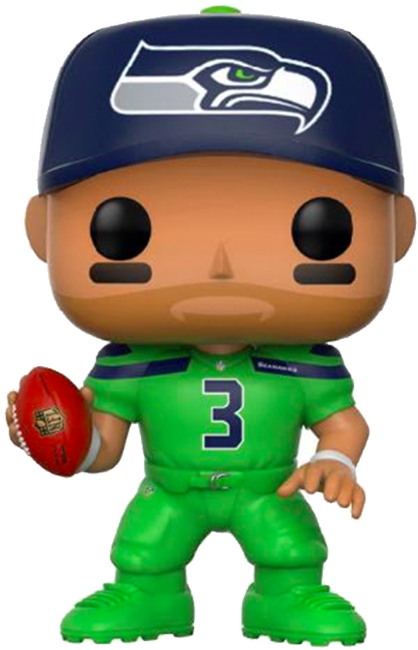 Funko Pop Nfl Wave 1 Marshawn Lynch Action Figures - Russell Wilson Funko Pop (1000x1000), Png Download