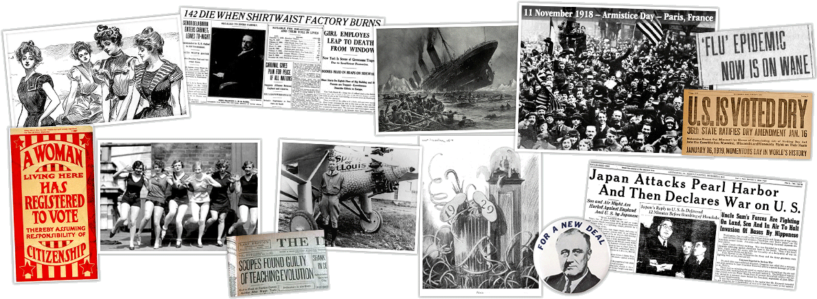 North Country Girl 1911 - Time-life The Roaring 20's [book] (1200x450), Png Download