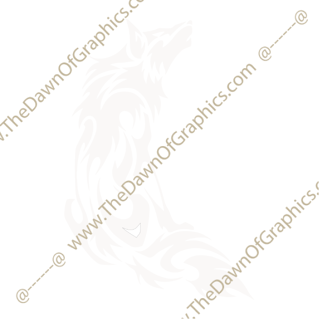 Lobo Aullando A La Luna Dibujo (642x642), Png Download