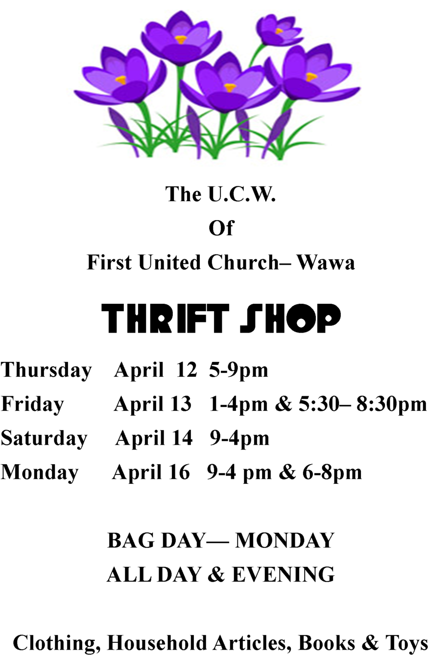 Ucw Thrift Shop Apr 12-16 (1000x1455), Png Download