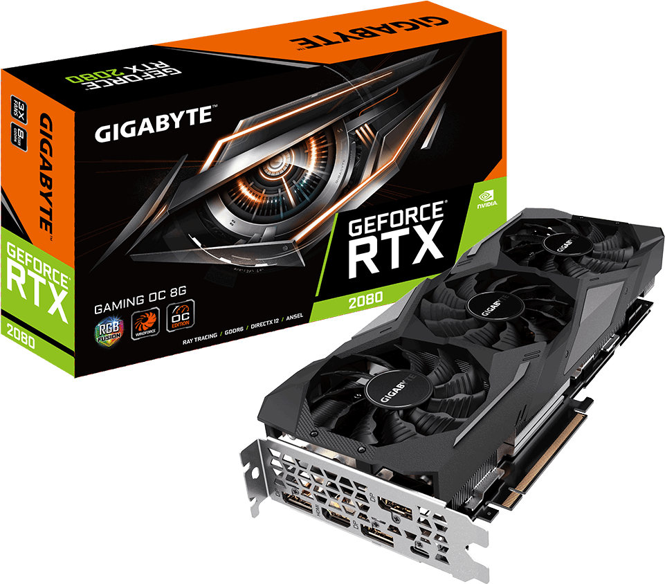 Gigabyte Geforce Rtx 2080 Gaming Oc 8gb (1000x1000), Png Download