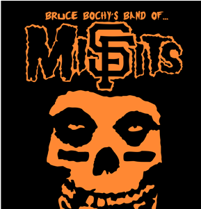 Band Of Misfits Shirt Idea My Friend Had And I Put - Misfits Skull (400x300), Png Download