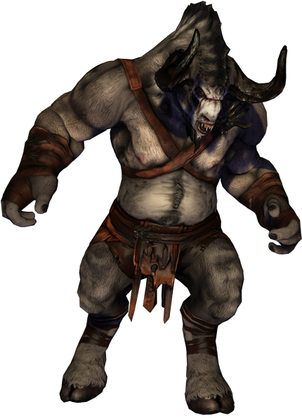 Creature Minotaur - Minotaur Orc (663x618), Png Download