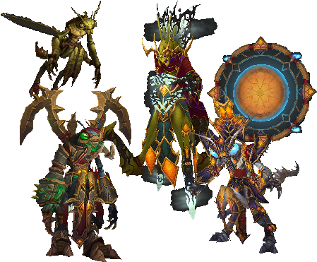Mantid Graphic - Warcraft Mantid (450x381), Png Download