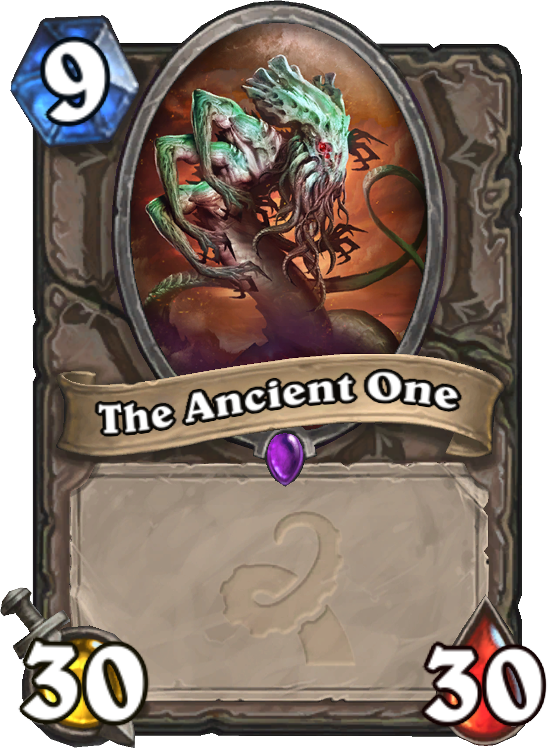 The Largest Playable Minion Is Coming In 'hearthstone - Old Gods Card (1756x2000), Png Download