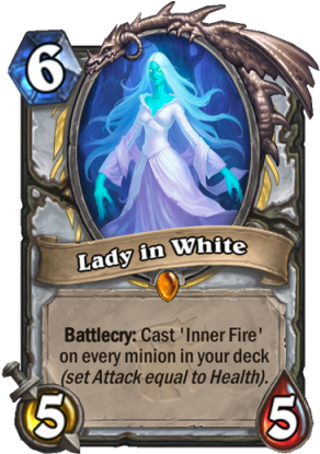 3 New Hearthstone Cards Poised To Be Overpowered And - Lady In White Priest (300x414), Png Download