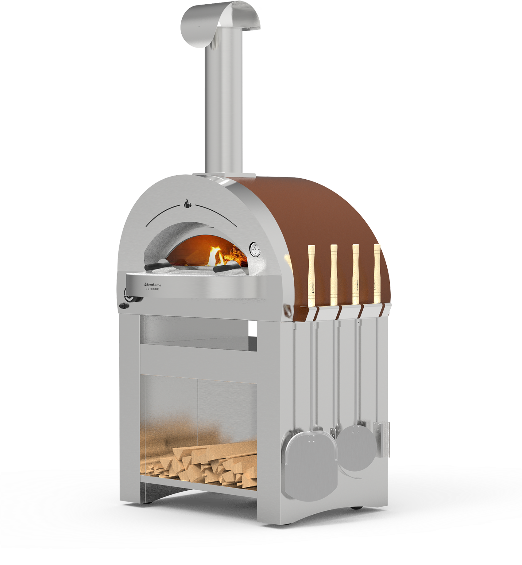 Patio Ovens - Wood-burning Stove (1700x1900), Png Download