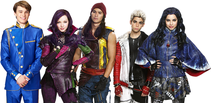Peoples - Descendientes Todos Los Personajes Juntos (1024x368), Png Download