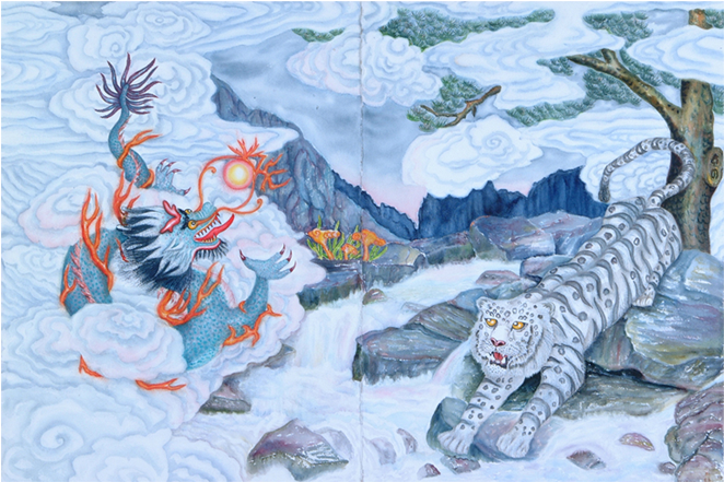 She Was The Ninth Child Of The Village Elder, A Tao - Painting (837x557), Png Download