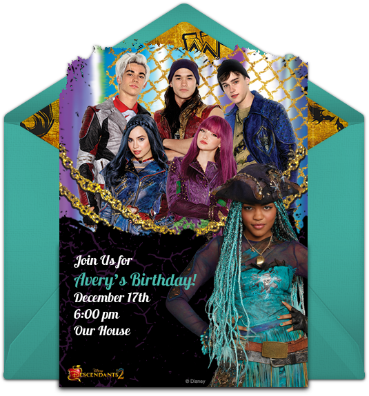 Descendants 2 Online Invitation - Disney Karaoke Series: Best Of Descendants (650x650), Png Download