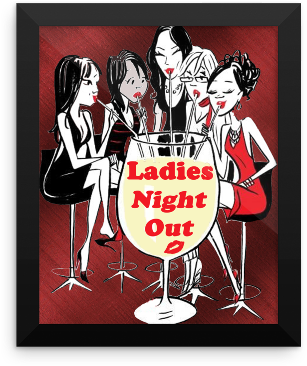 Ladies Night Out Framed Photo Paper Poster 2 Being - Ladies Night Out Collection (1000x1000), Png Download