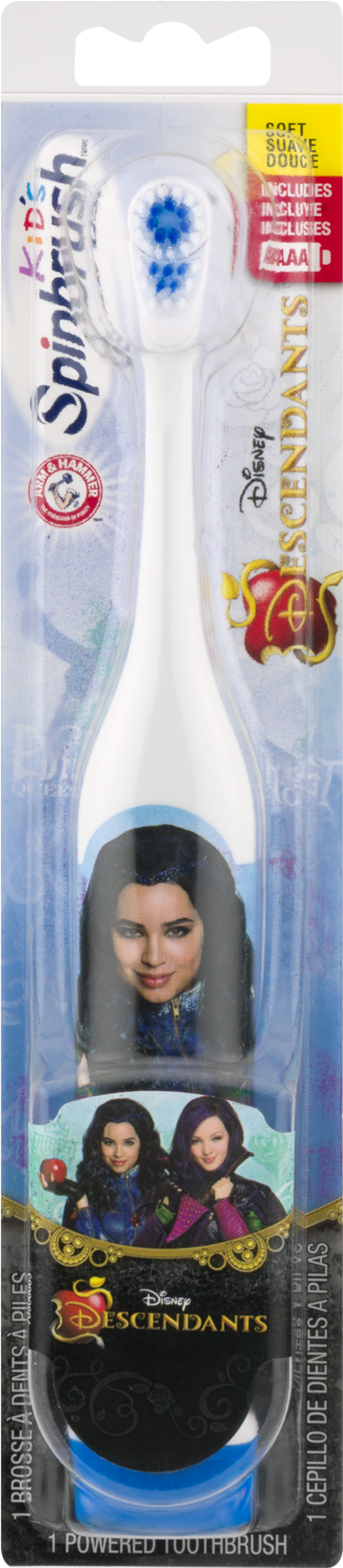 Arm & Hammer Kid's Spinbrush Disney Descendants Powered - Disney Descendants Battery Powered Kids Spinbrush Toothbrush (1800x1800), Png Download