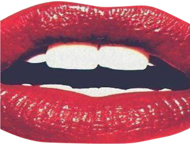 Ladies Night I Think I Like Wednesdays - Red Lips (625x500), Png Download