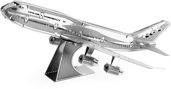 Metal Earth Boeing Commercial Jet - Metal Earth Boeing (600x306), Png Download