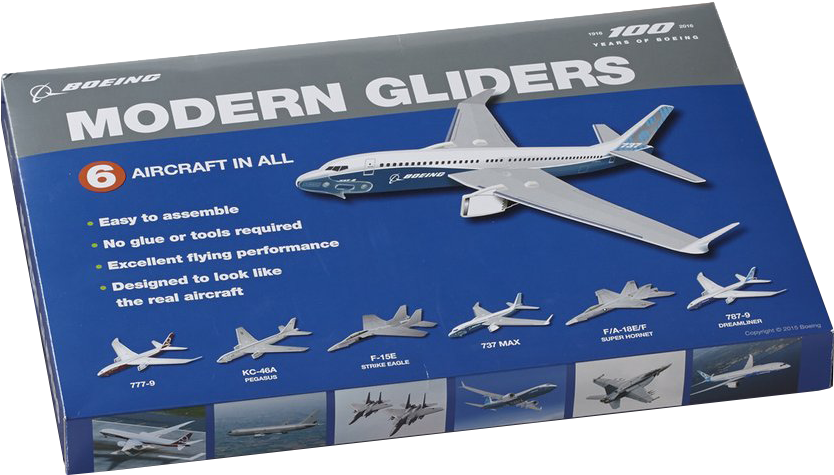 Boeing Centennial Contemporary 6 In 1 Glider Kit - Boeing Gliders (1024x1024), Png Download