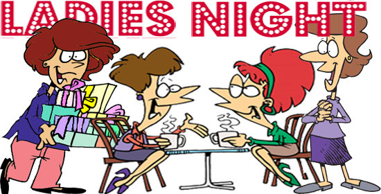 Granderie Ladies Night 2018 Picture Of Ladies Sharing - Green And Red Modern Holiday Card | Holiday Cards (550x280), Png Download