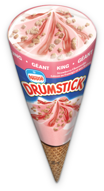 Drumstick Strawberry Cheesecake - Drumstick Ice Cream Cheesecake (600x675), Png Download
