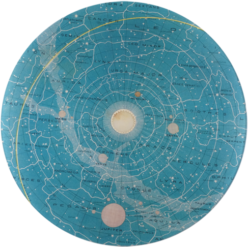 Constellations Constellations - John Derian Constellations Round Platter (500x500), Png Download