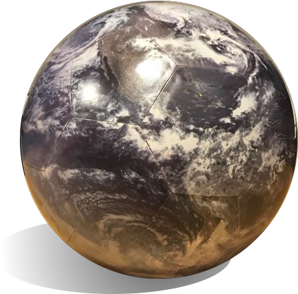 Printed Earth Globe - Earth (500x412), Png Download