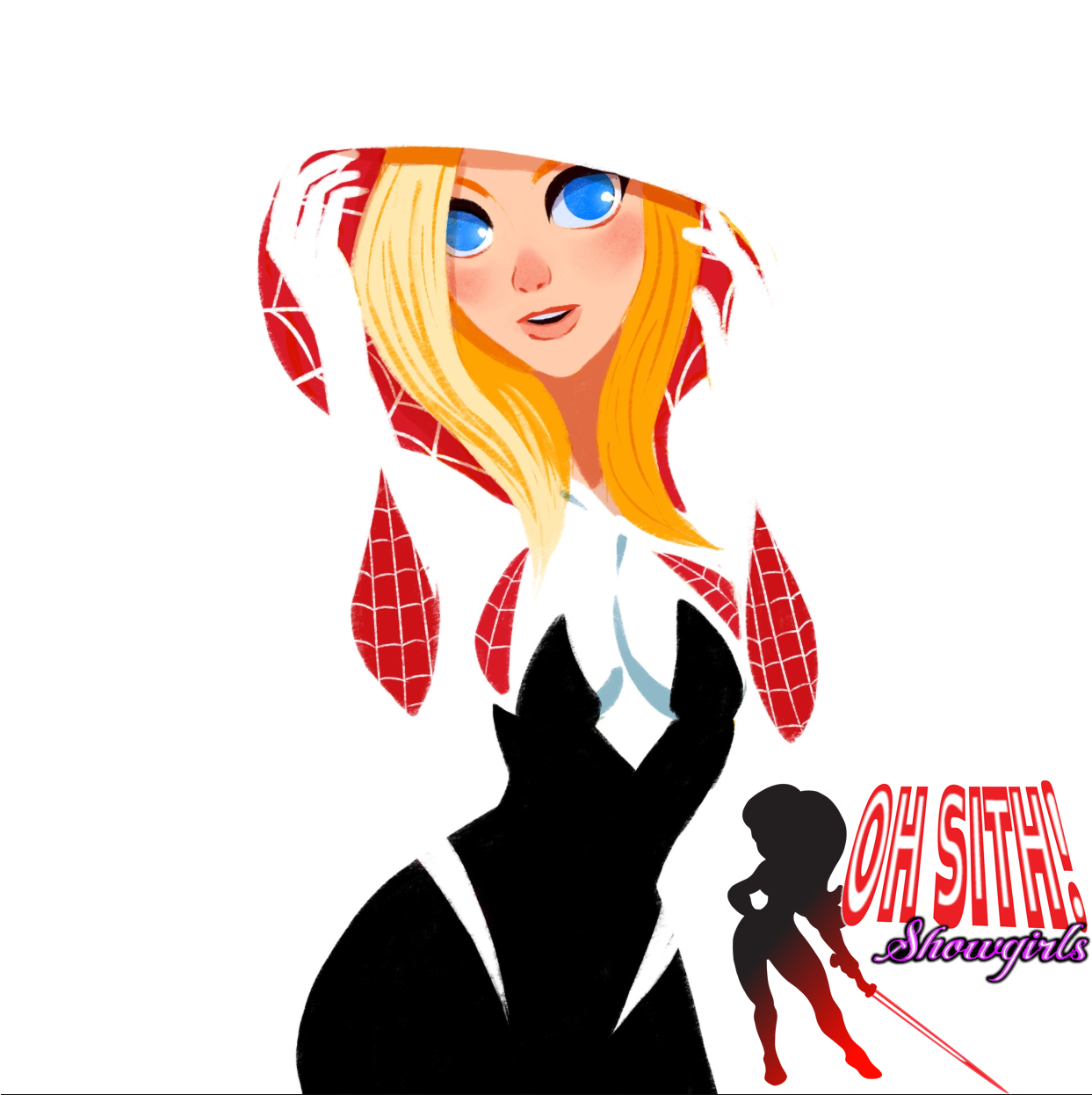 Oh Sith Showgirls Spider Gwen Peek A Boo Female Limited - Spider Gwen (1242x2208), Png Download