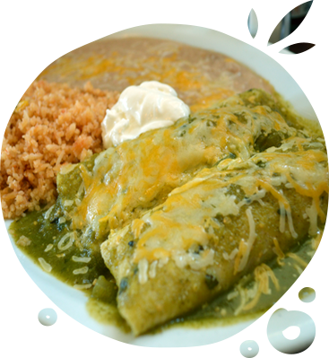 Green Enchiladas - Enchilada (367x399), Png Download