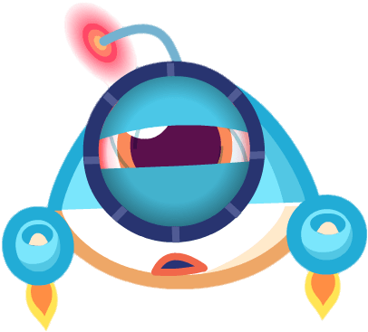 Blinki The All Seeing Moment Muncher Tired - Portable Network Graphics (467x378), Png Download