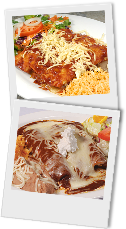 Enchiladas Rojas - - Mexican Cuisine (728x738), Png Download