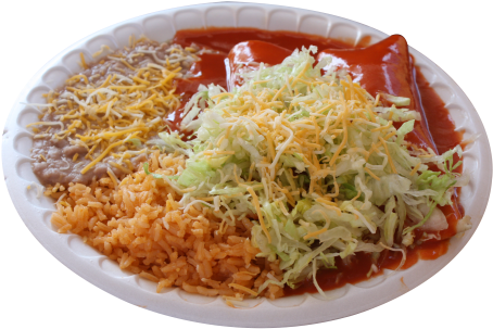 #3 Two Cheese Enchiladas - Instant Noodles (549x366), Png Download