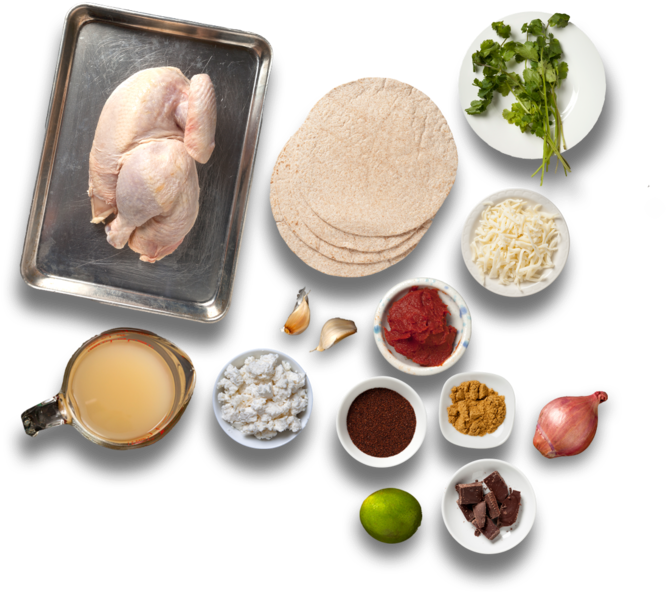 Chicken Mole Enchiladas - Enchilada (700x668), Png Download