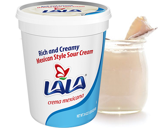 Lala® Sour Cream Chicken Enchiladas - Lala Sour Cream, Mexican Style - 16 Oz (530x537), Png Download