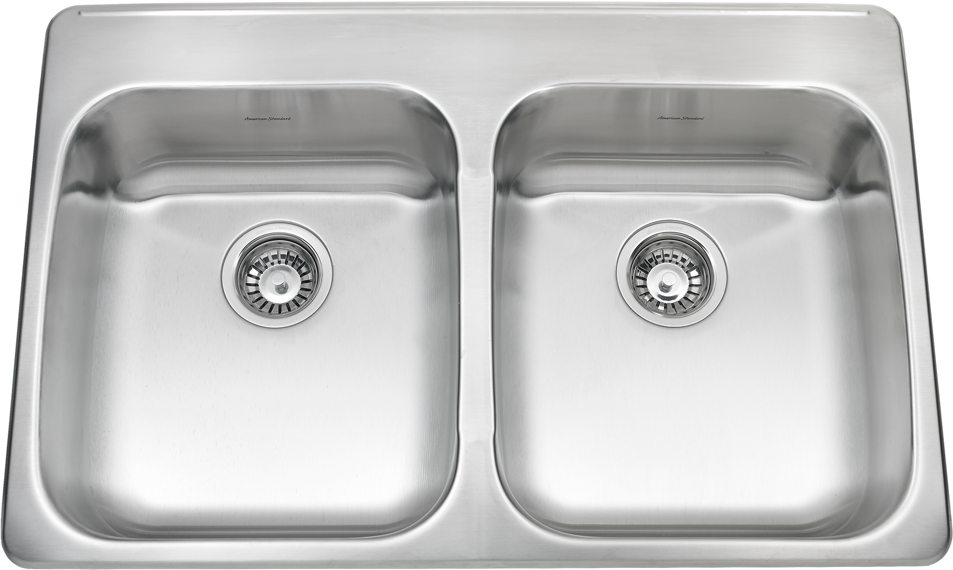 American Standard Ada 33" X 22" Double Bowl Back Ledge (2000x2000), Png Download