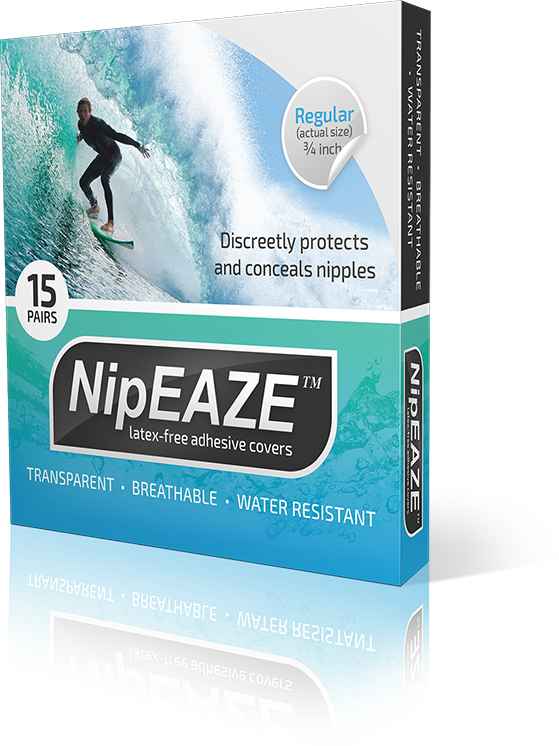 Nipeaze Surfer And Water Boarding - Nipeaze - The Original Transparent Nip Protector - (559x746), Png Download