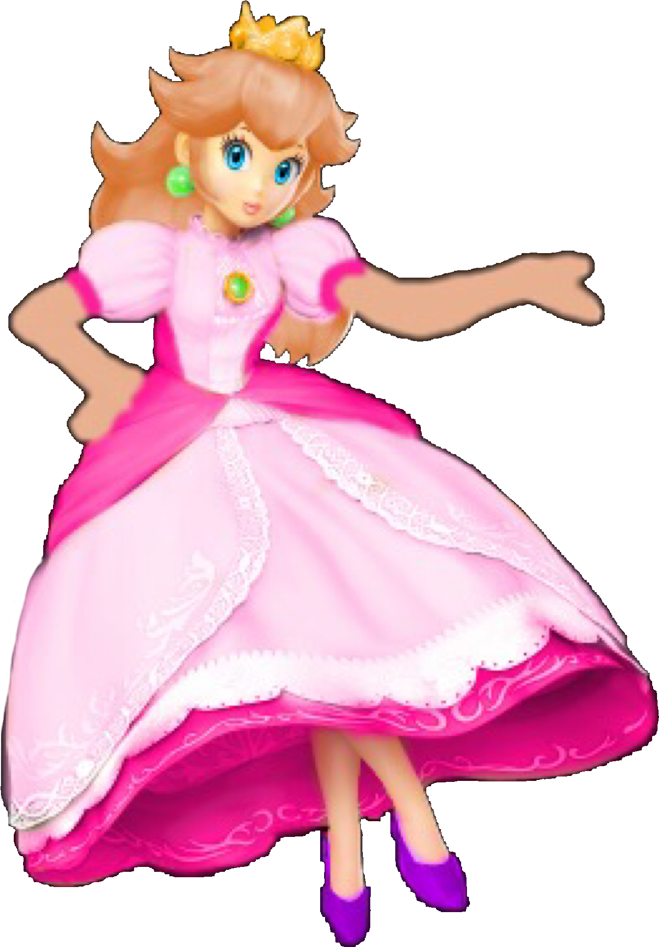 Princess Toadstool Dic Cartoons - Cartoon (1475x2048), Png Download