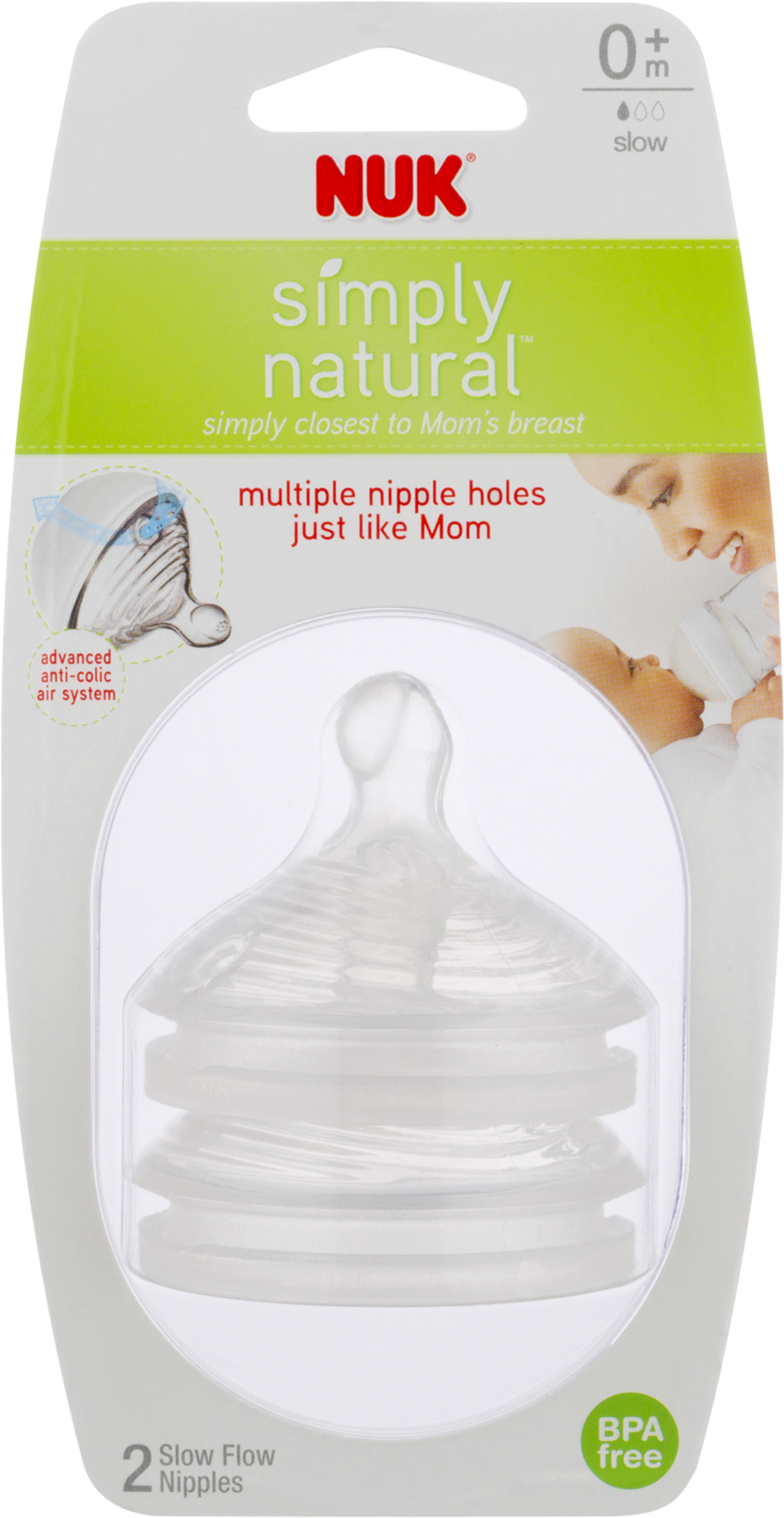 Nuk Simply Natural Teats (1800x1800), Png Download