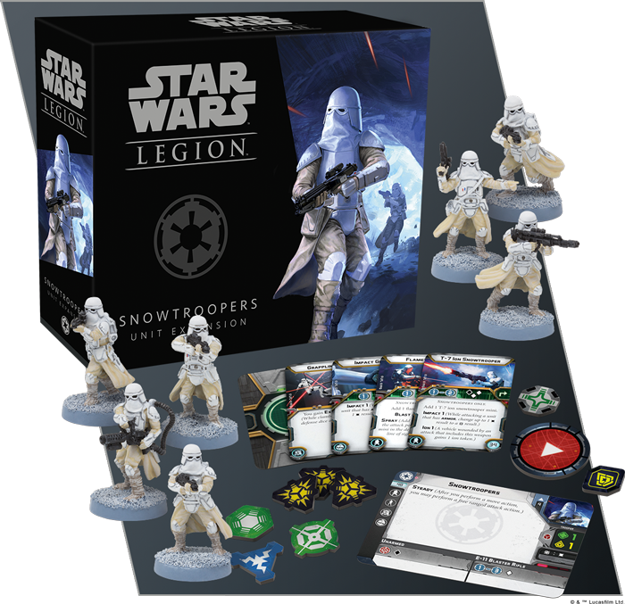 In Cold Temperatures, The Snowtroopers Hit The Field - Star Wars Legion Snowtroopers (700x677), Png Download