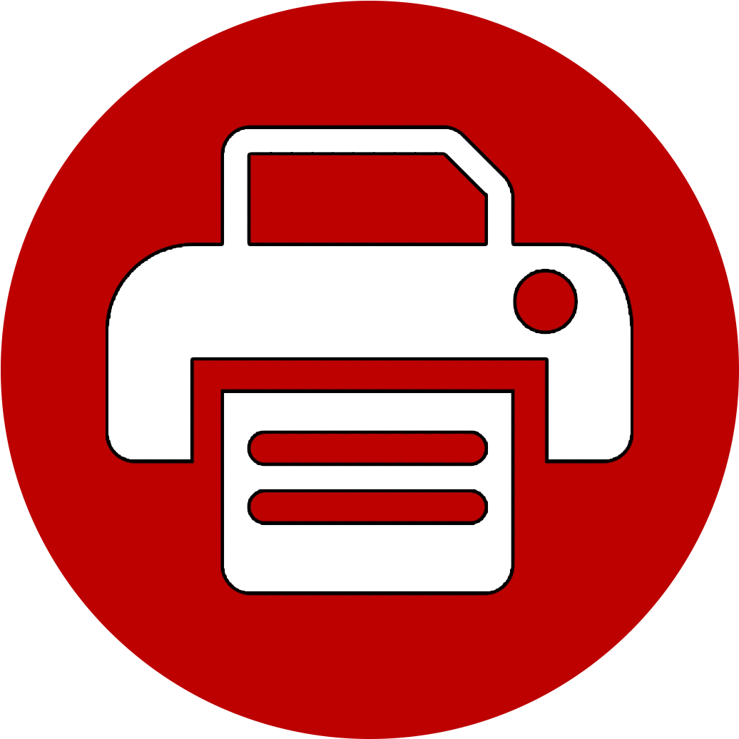 Printer Icon - Tampa (1181x1181), Png Download